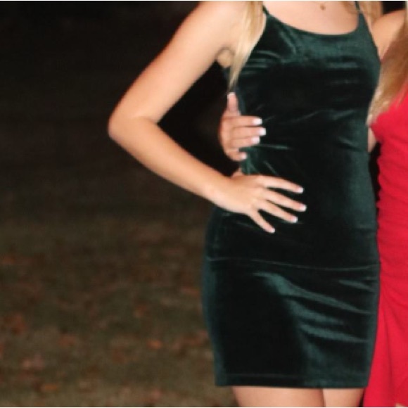 Emerald Green formal mini dress - Picture 2 of 2